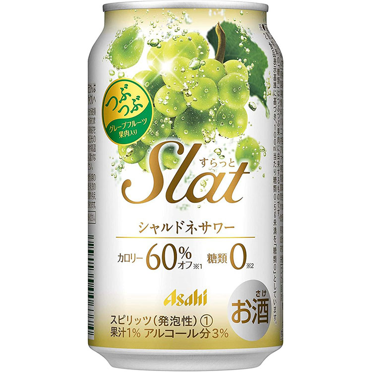 アサヒ Slat シャルドネ  350ml×1ケース(24本)　一部地域送料無料