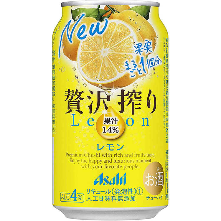 アサヒ 贅沢搾り レモン  350ml×1ケース(24本)　一部地域送料無料